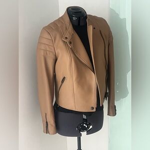 Coach Leather Jacket tan size 2